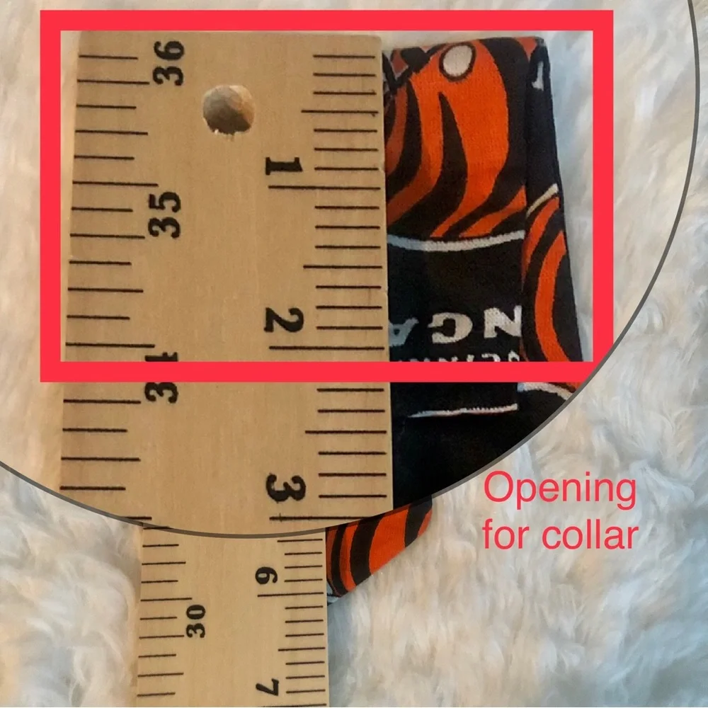 Cincinnati Bengals Pet Neck Tie for Dog or Cat Collar Football